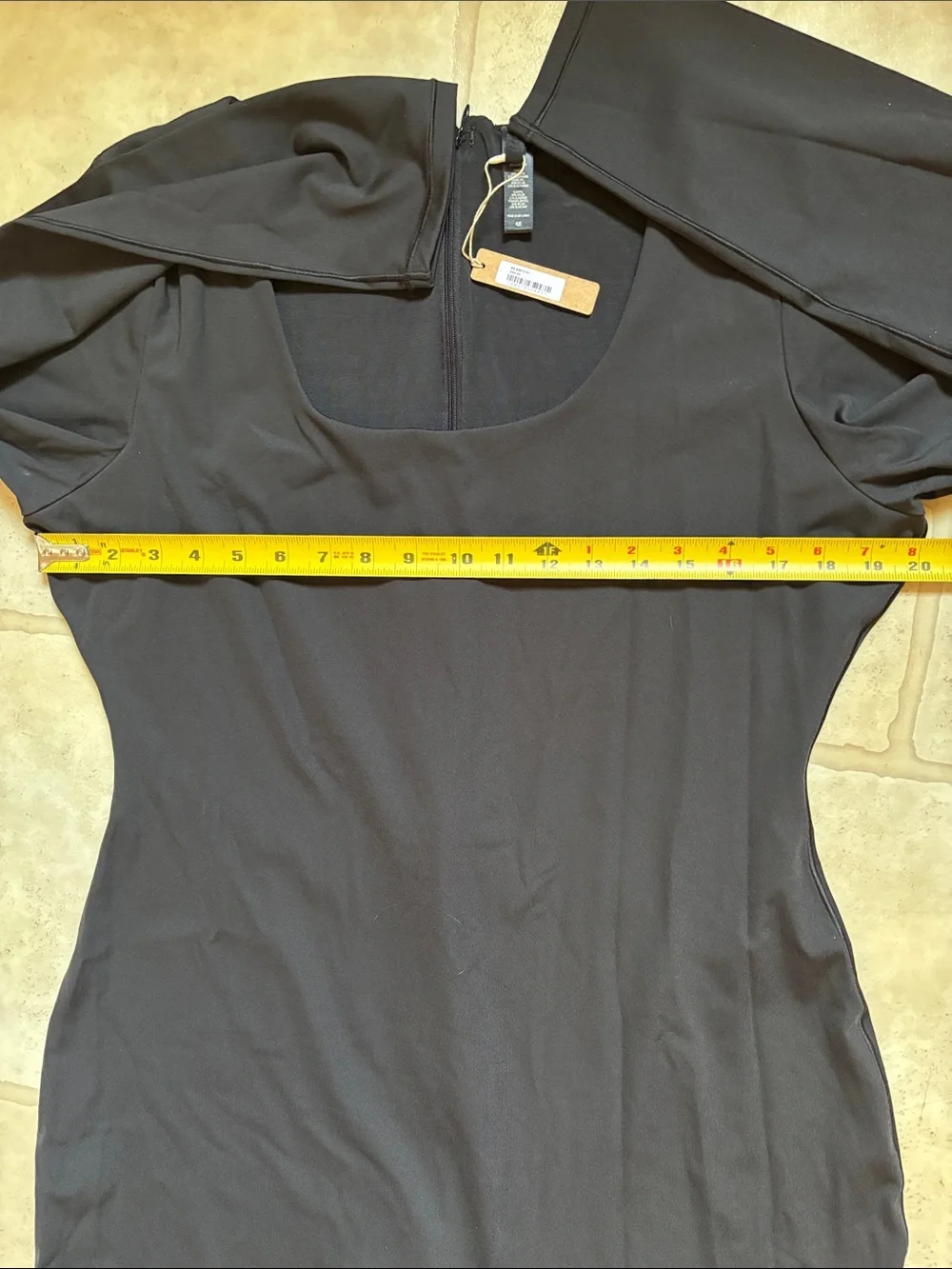 Skims Onyx Black Long Sleeve Catsuit Jumpsuit, Size 4X NWT